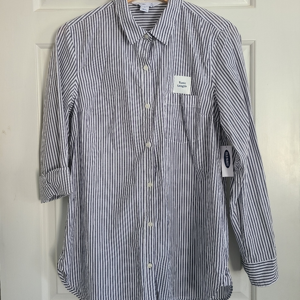Old Navy Striped Tunic Shirt